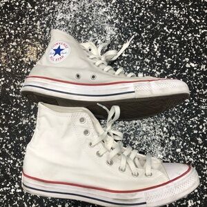 Converse White High-Top Sneakers